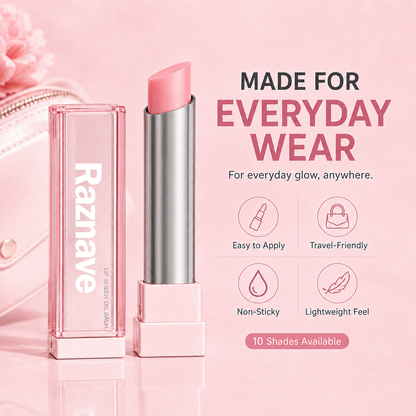 Last Day Buy 1 Get 1 Free | Raznave GLOW VEIL LIP SHEEN OIL BALM