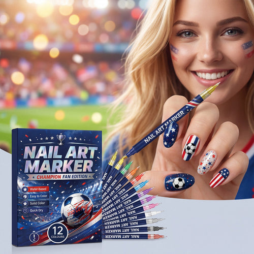 Raznave™12-color fan-themed nail art brushes