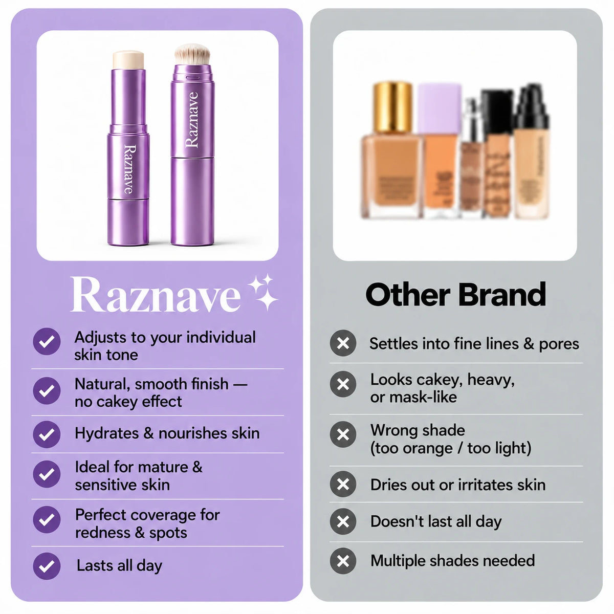 Changing Foundation Stick – The stick that makes mature skin glow again