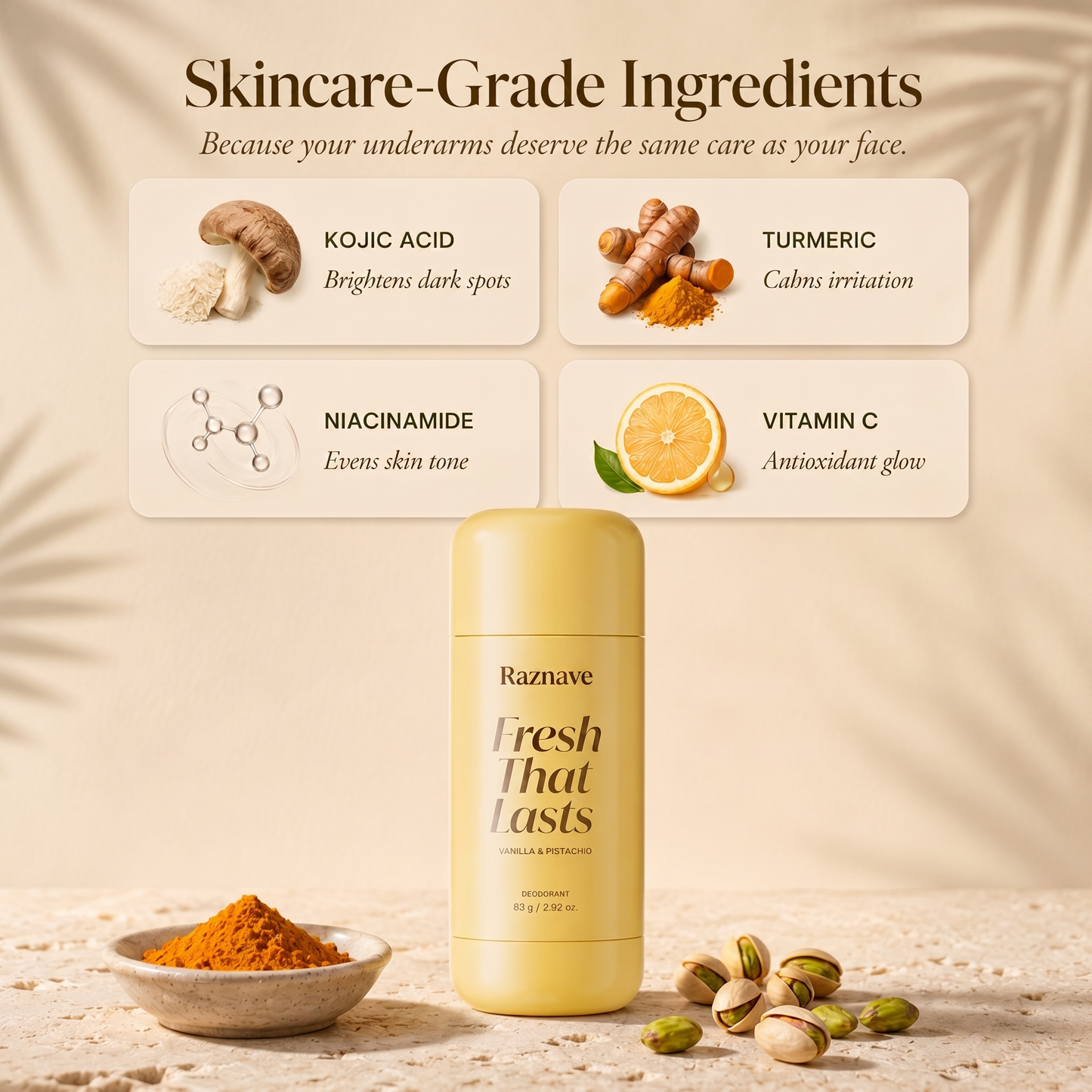 Deodorant Vanilla & Pistachio Fresh
