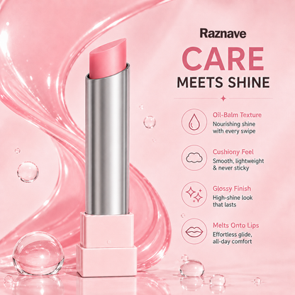 Last Day Buy 1 Get 1 Free | Raznave GLOW VEIL LIP SHEEN OIL BALM