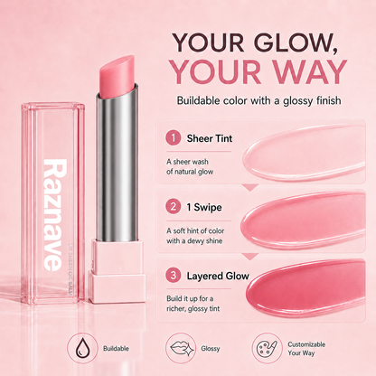 Last Day Buy 1 Get 1 Free | Raznave GLOW VEIL LIP SHEEN OIL BALM